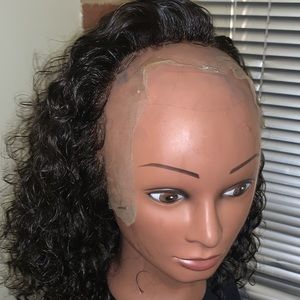 Deep wave frontal bob wig
